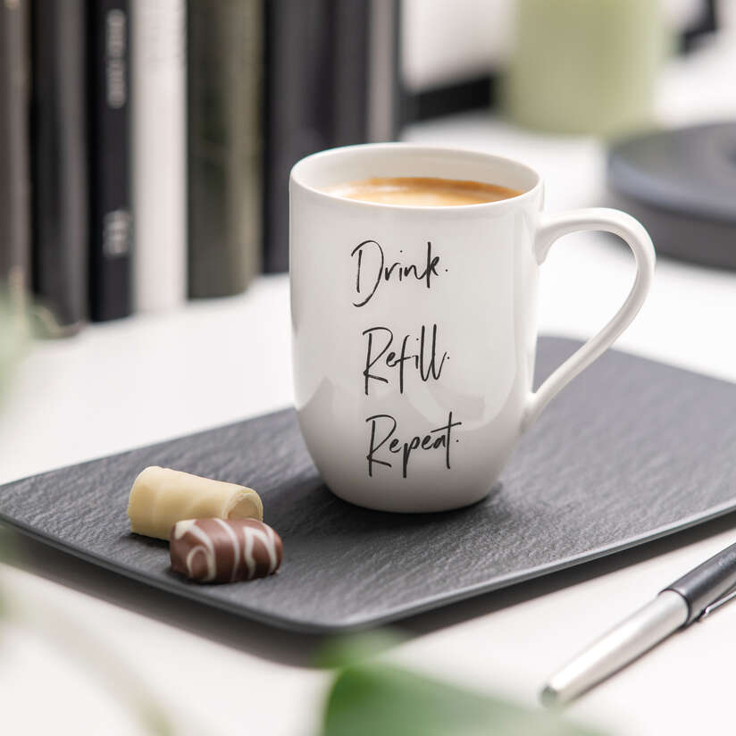 Statement Mug - Drink. Refill. Repeat, 290mL