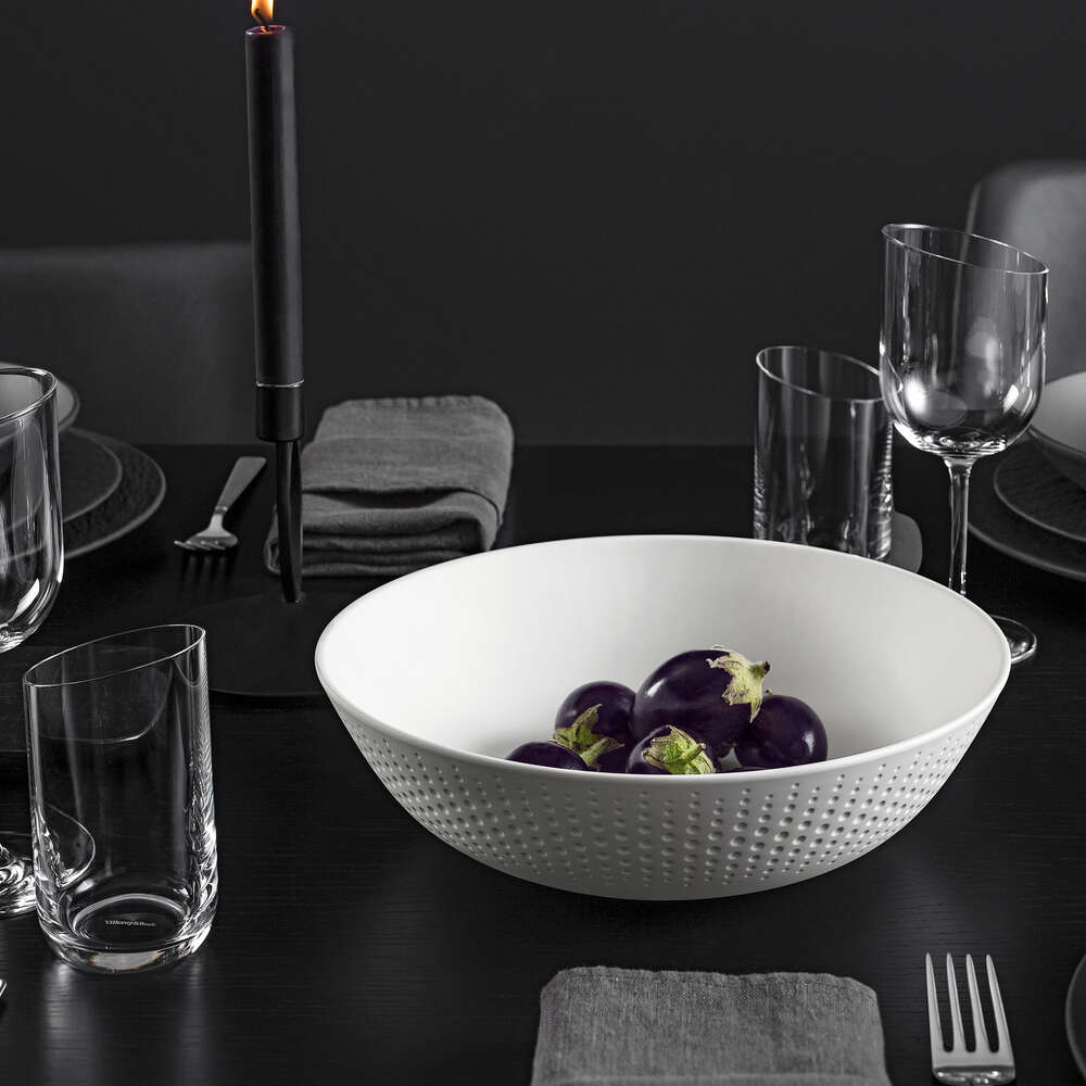 Manufacture Rock Blanc Decorative fruit bowl