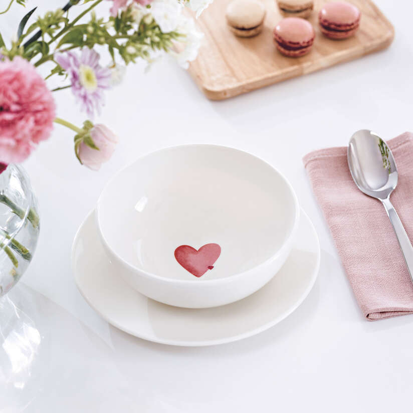 With Love Breakfast/dessert plate