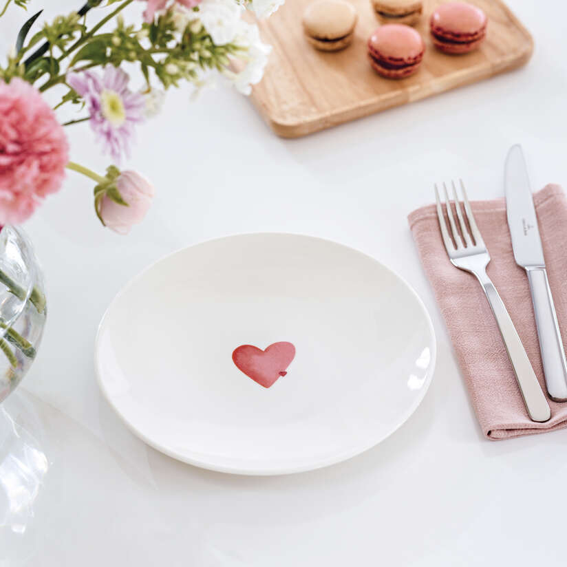With Love Breakfast/dessert plate