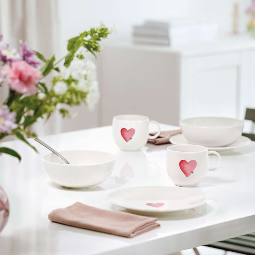 With Love Breakfast/dessert plate