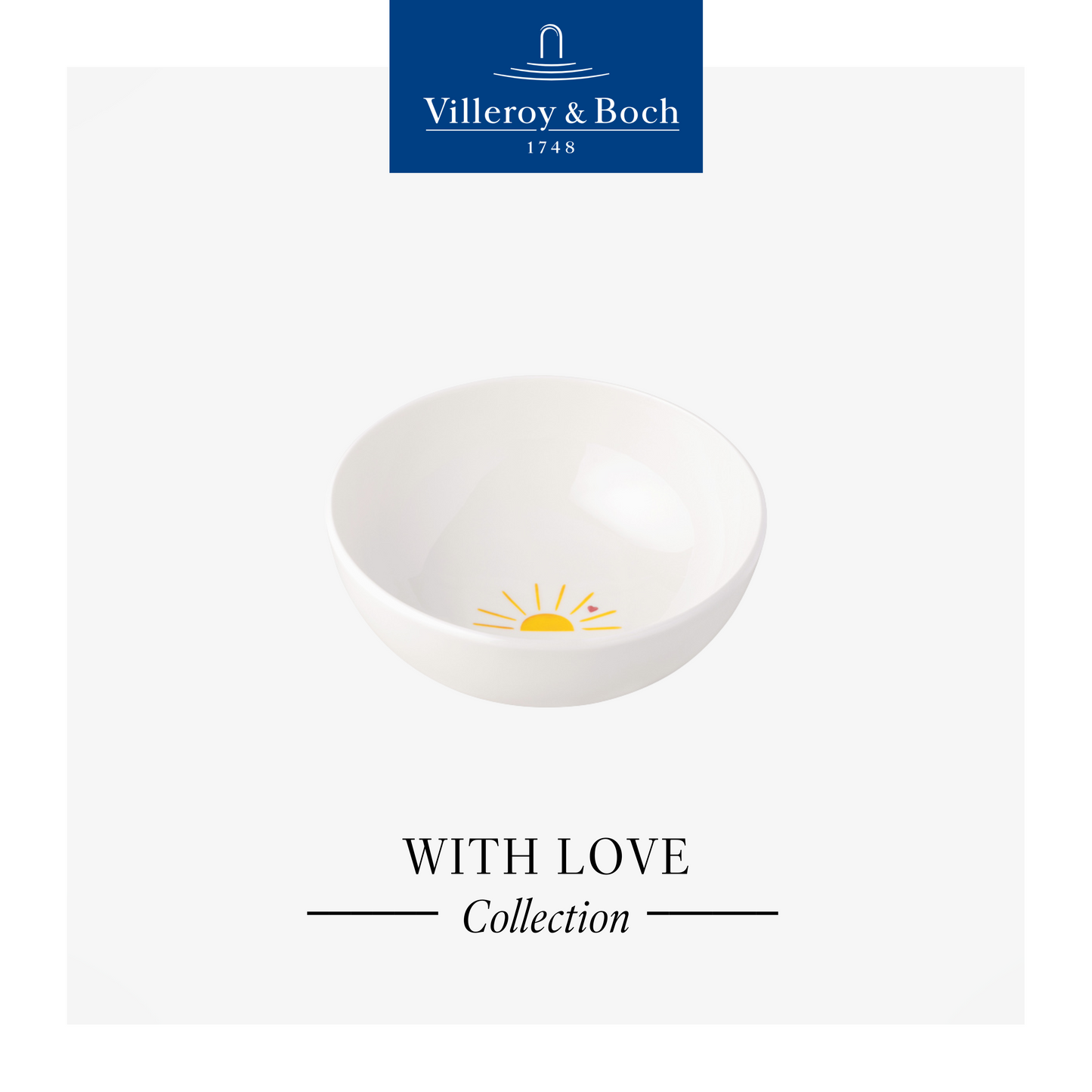 With Love Cereal bowl, 590ml