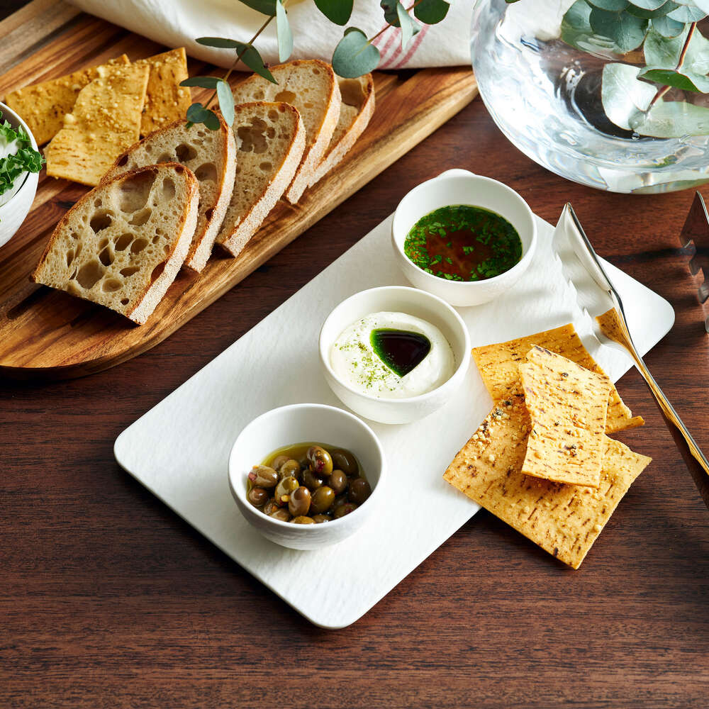 Manufacture Rock Blanc Dipping bowl set 4pcs