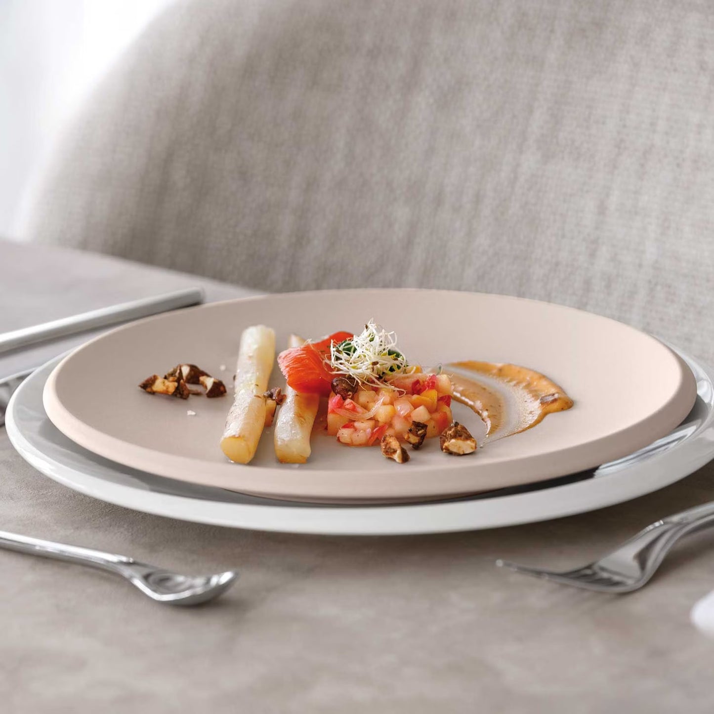 NewMoon Beige Salad Plate, 24cm