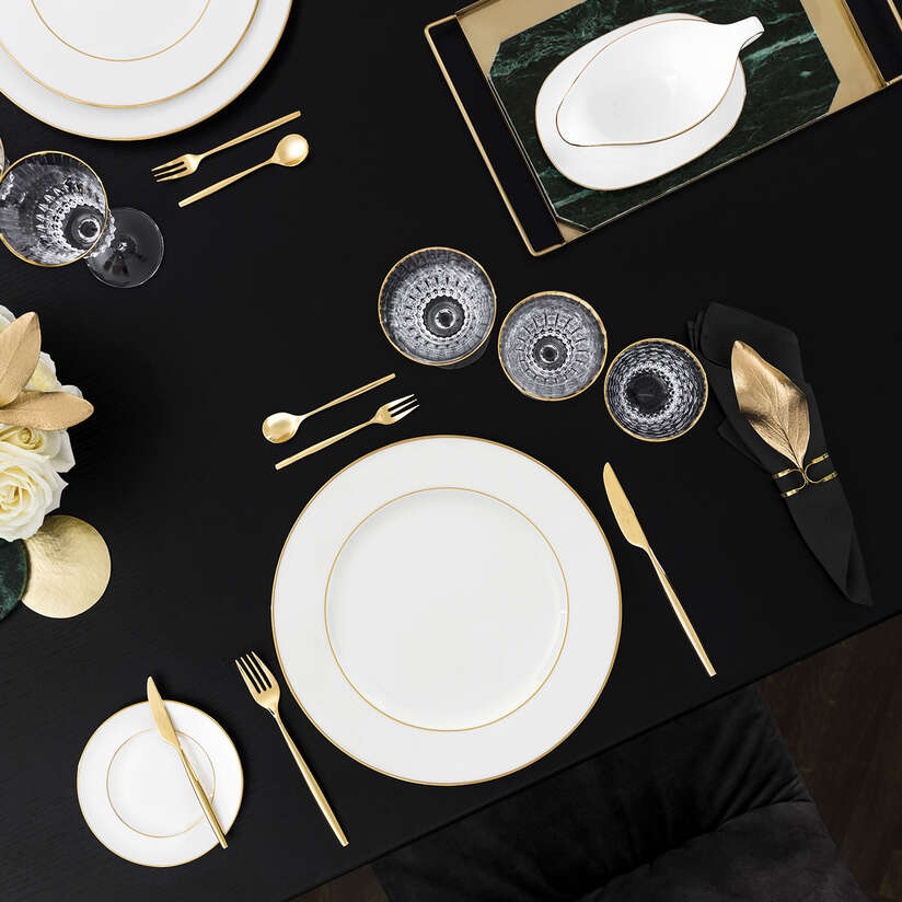 Anmut Gold Round Platter