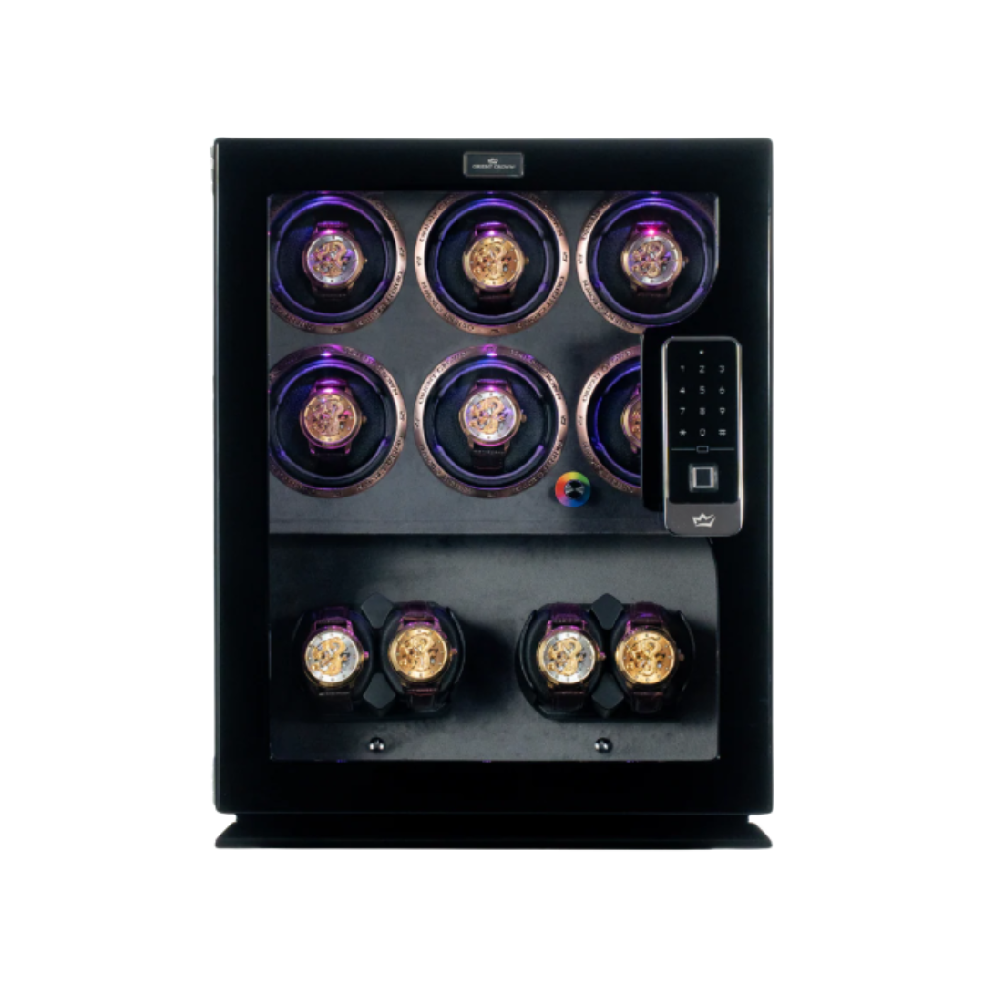 10 Piece Watch Winder, Black