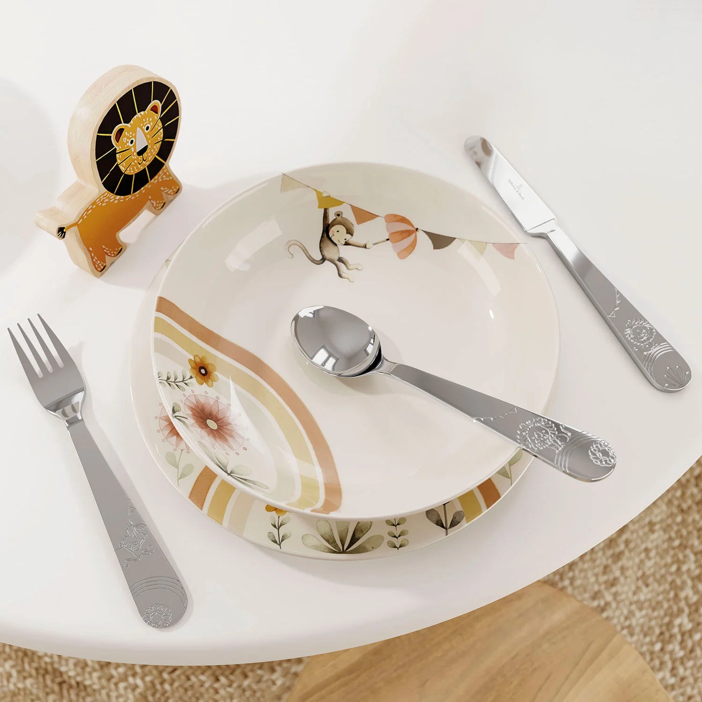 Roar like a Lion Children's cutlery set, 4pcs