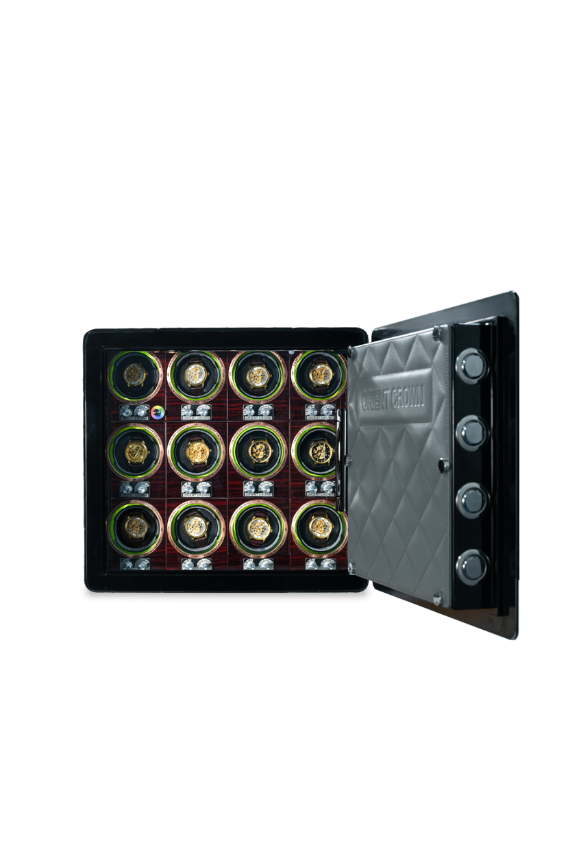 12 Piece Watch Winder, Black