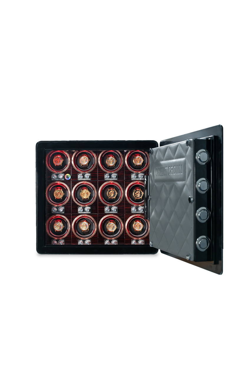 12 Piece Watch Winder, Black