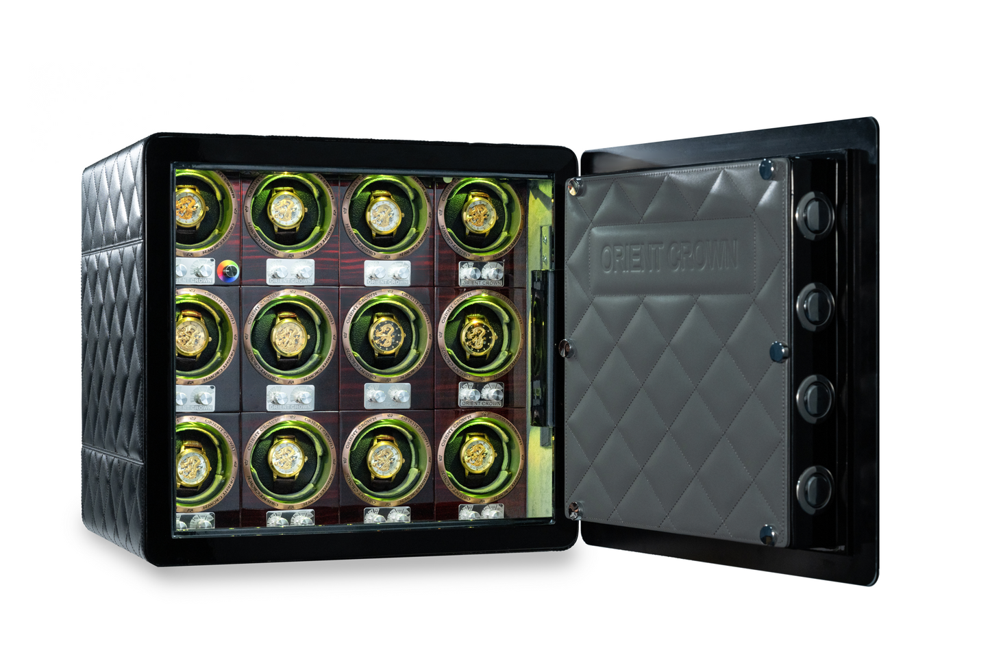12 Piece Watch Winder, Black