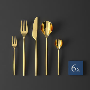 30-PC MetroChic D'Or Cutlery set