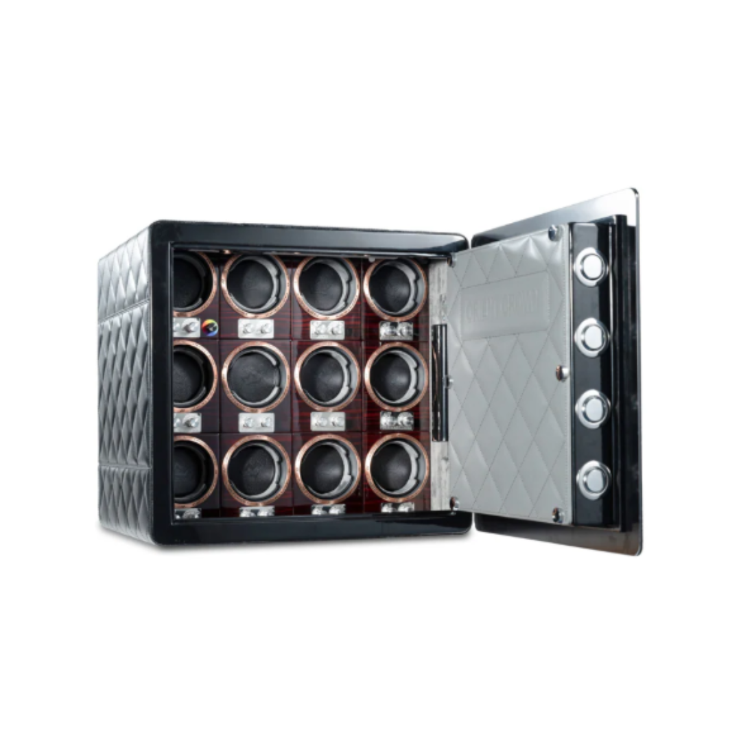 12 Piece Watch Winder, Black