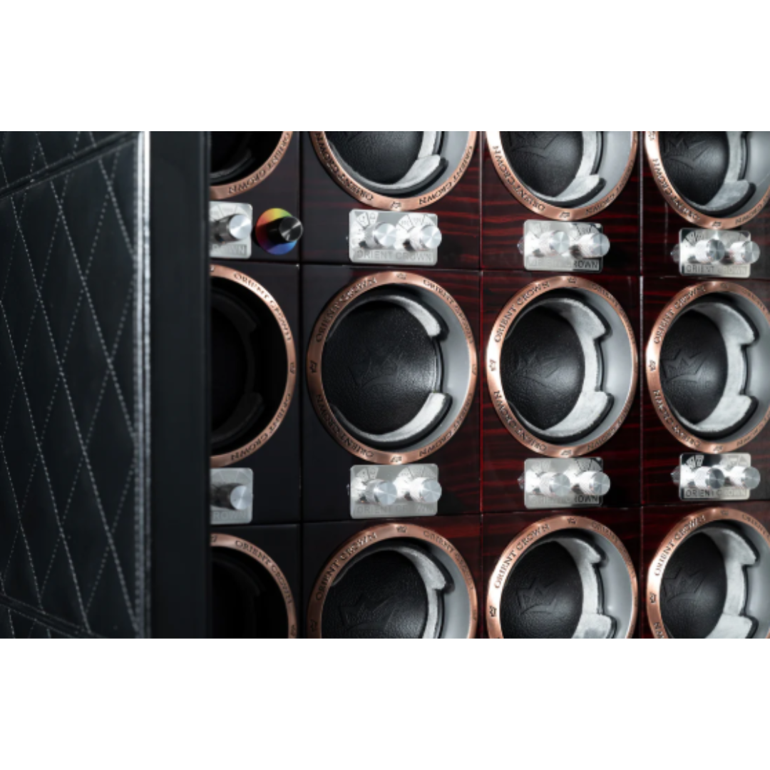 12 Piece Watch Winder, Black