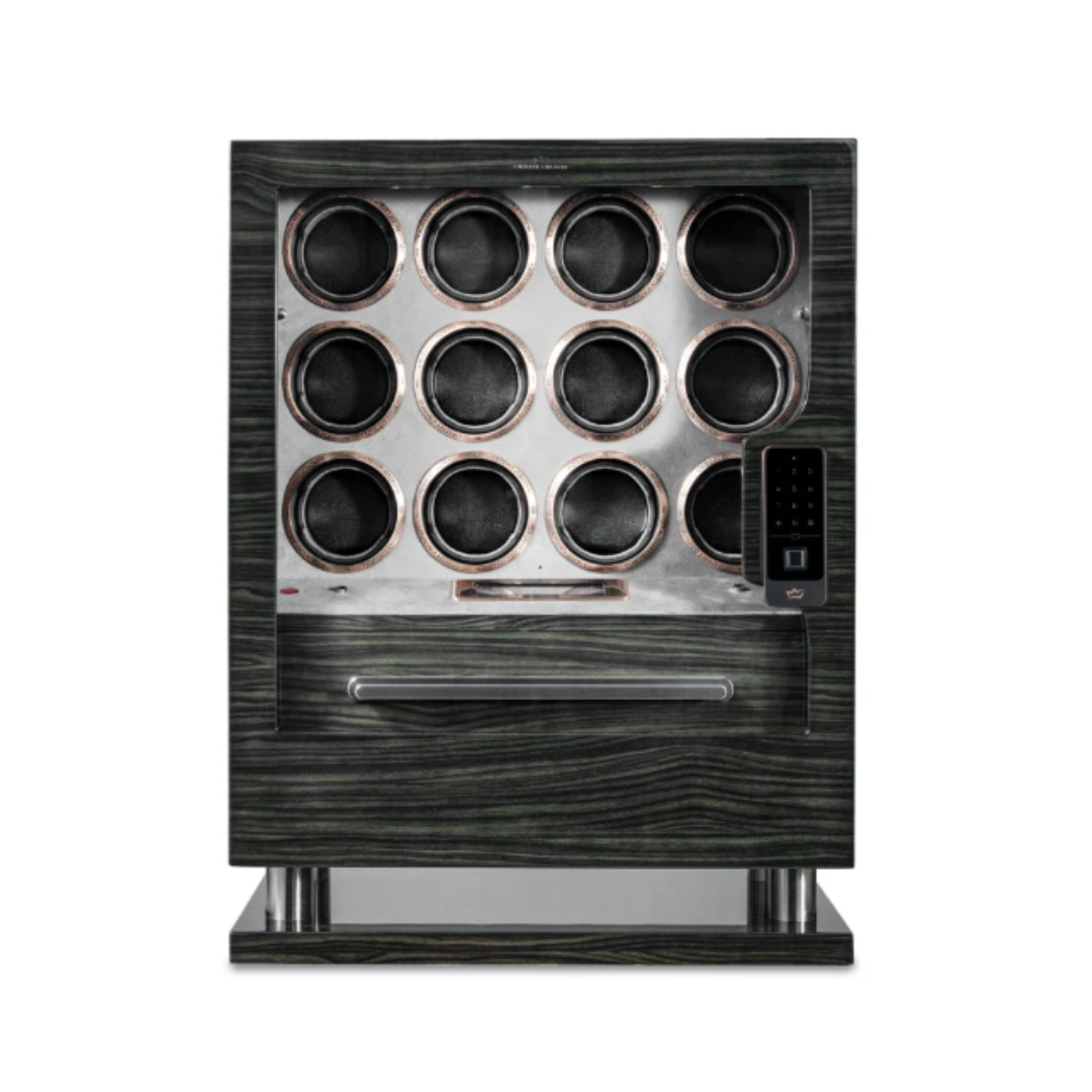 12 Piece Watch Winder with 2 Drawers