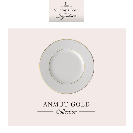 Anmut Gold breakfast plate