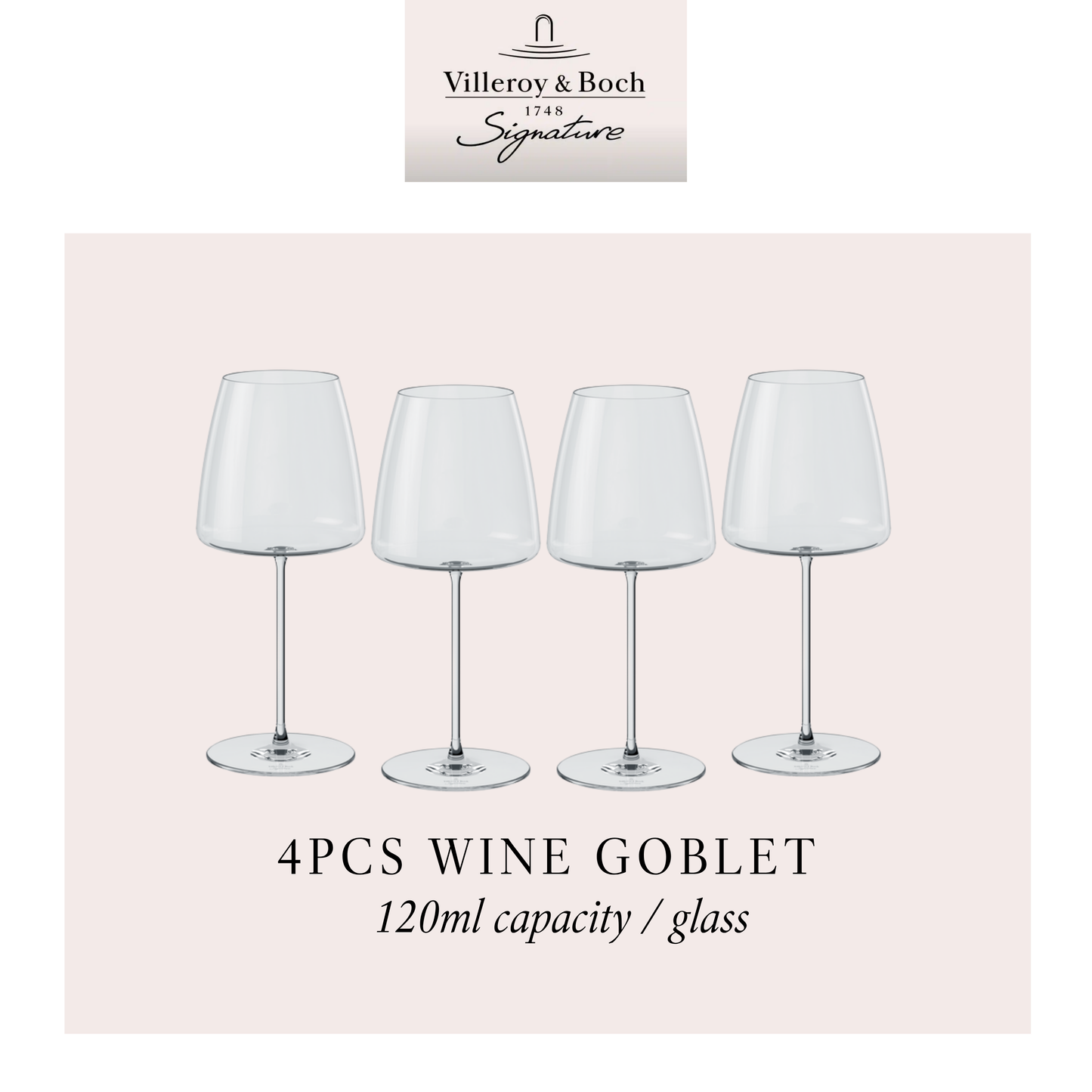 MetroChic White wine glass, x4