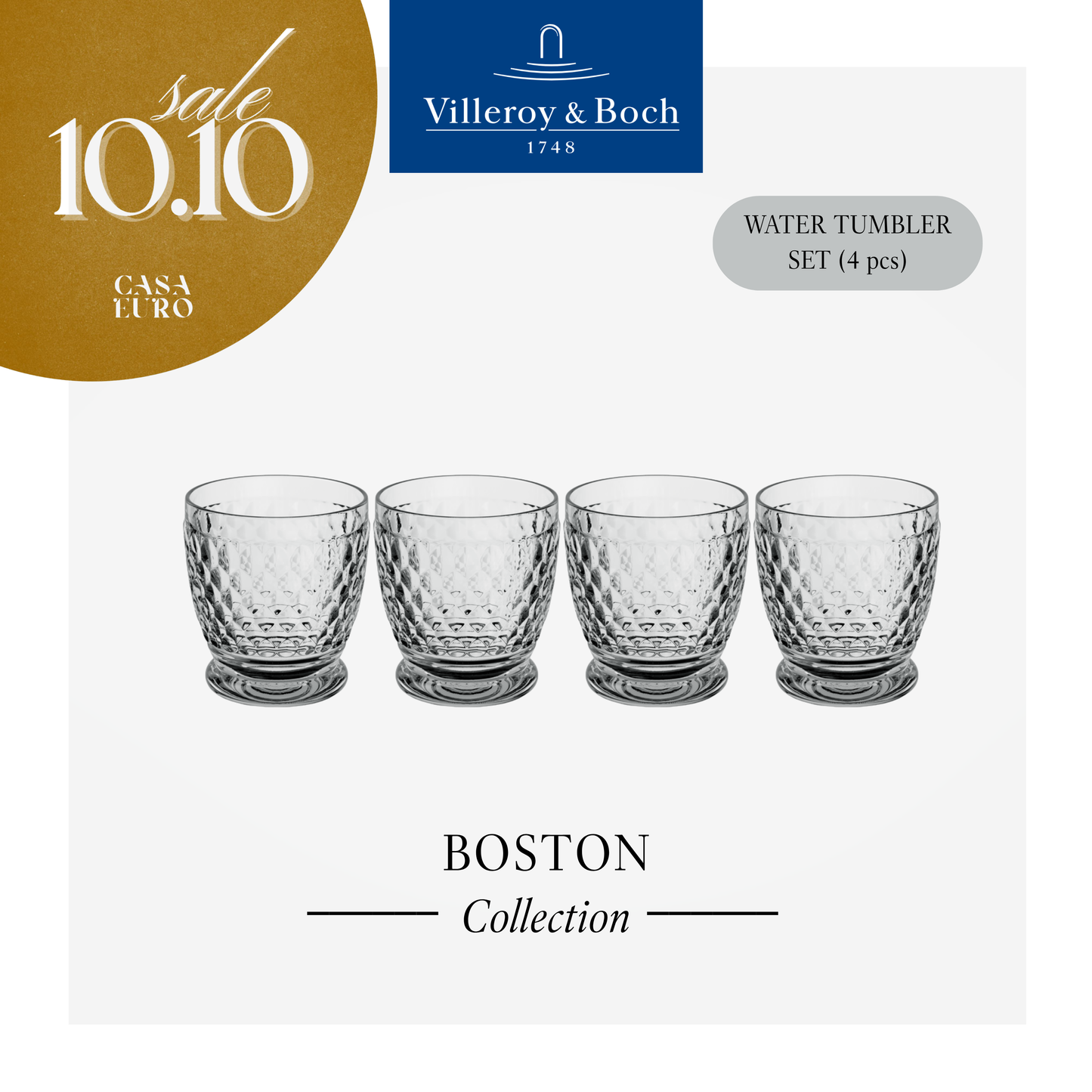 Boston Tumbler, Box of 4