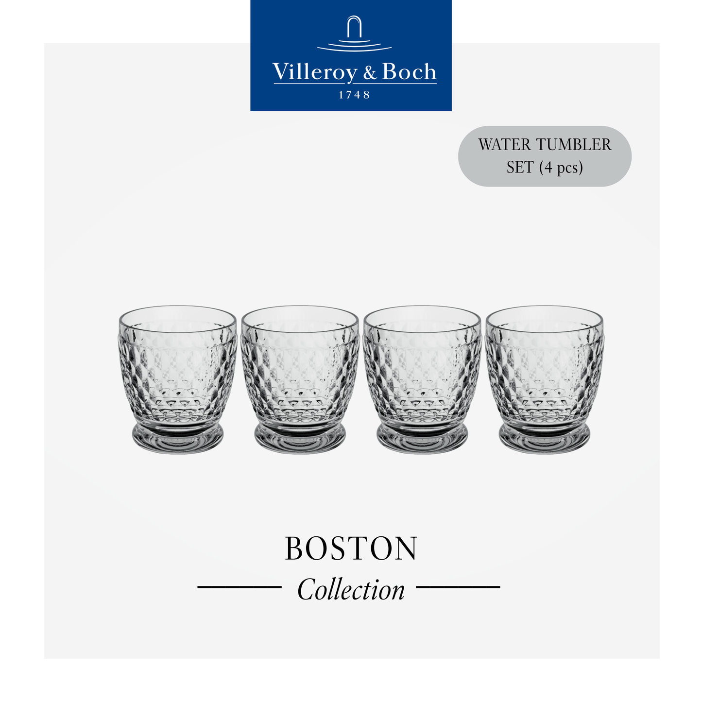 Boston Tumbler, Box of 4