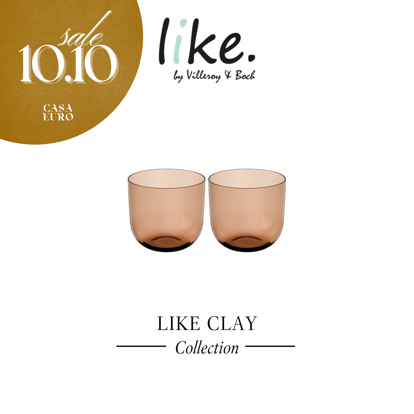 Like. Water Glasses Set of 2