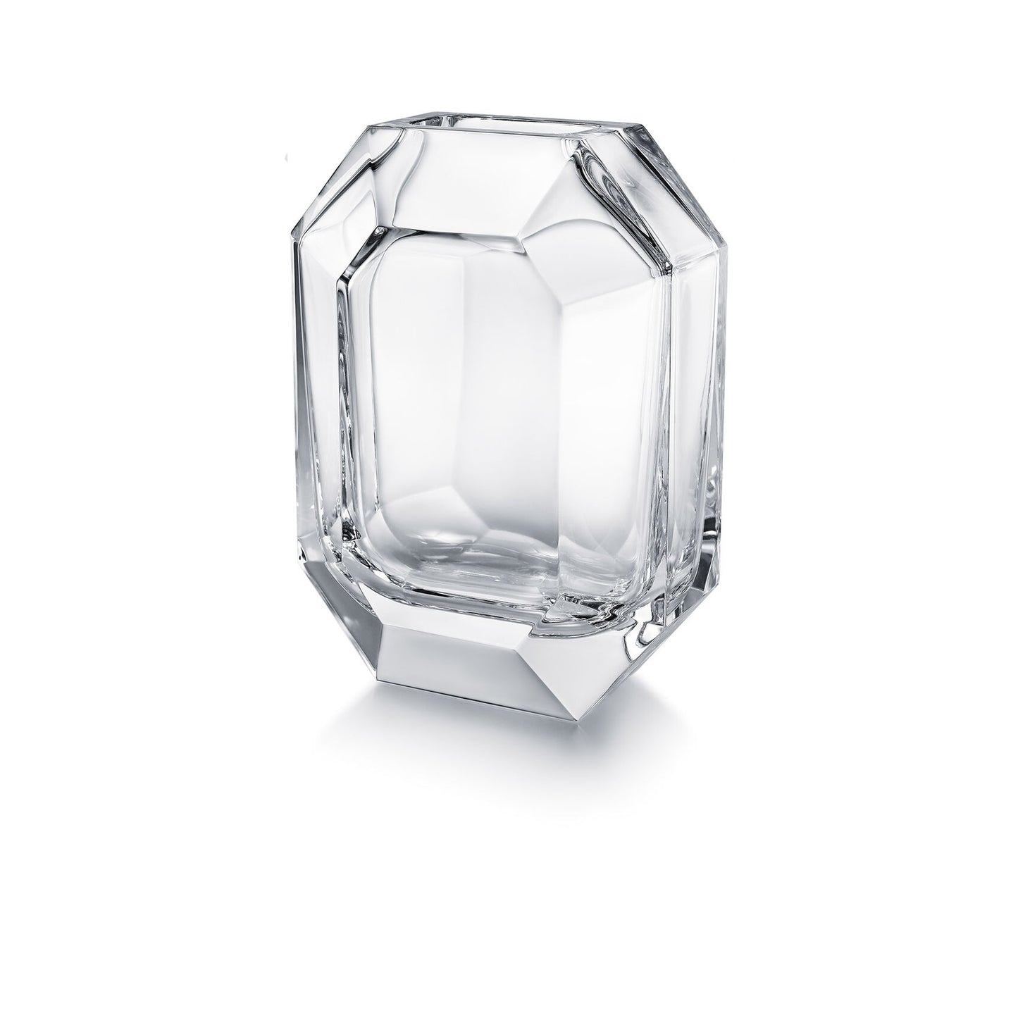 Octogone Vase, Clear