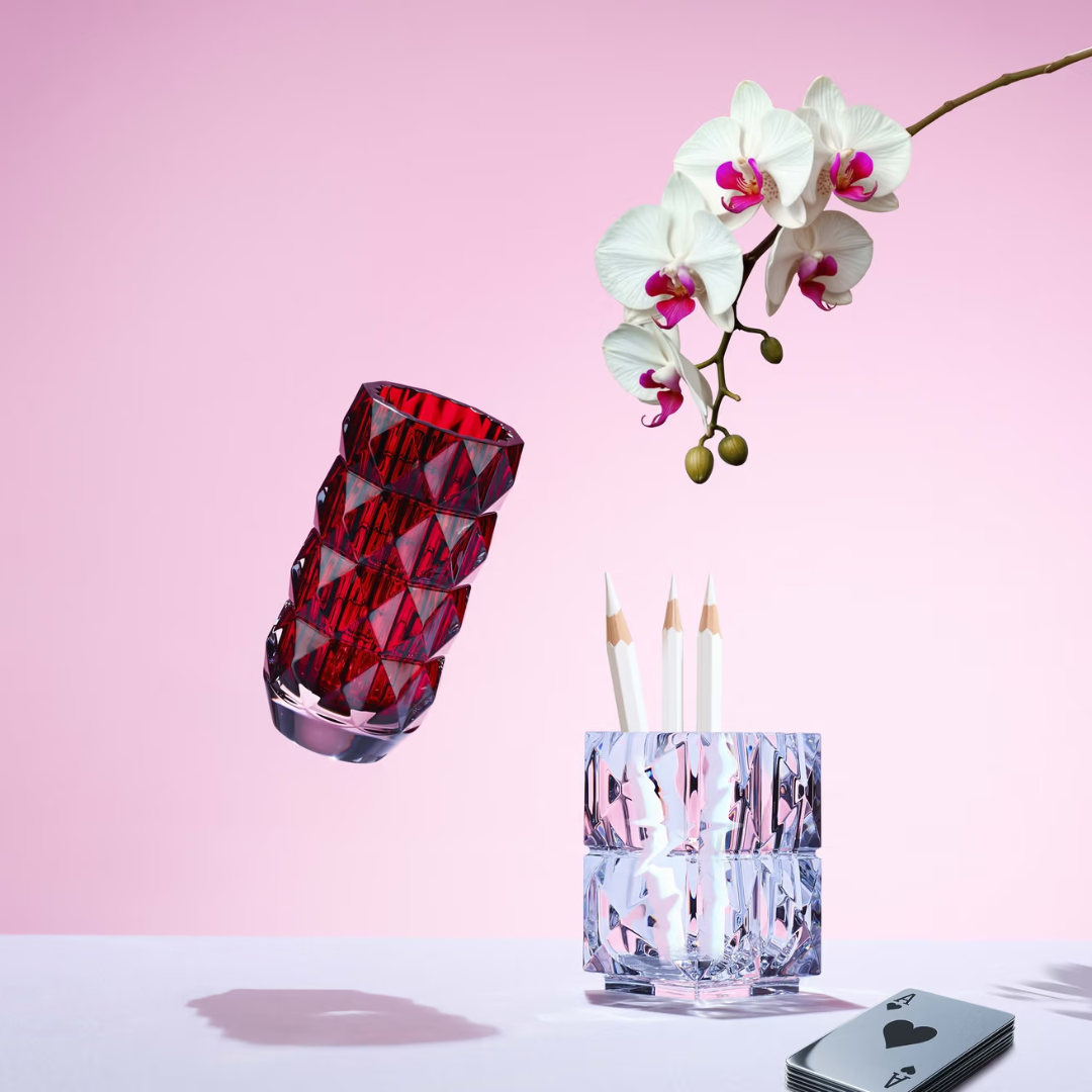 Louxor Pencil Holder, Clear