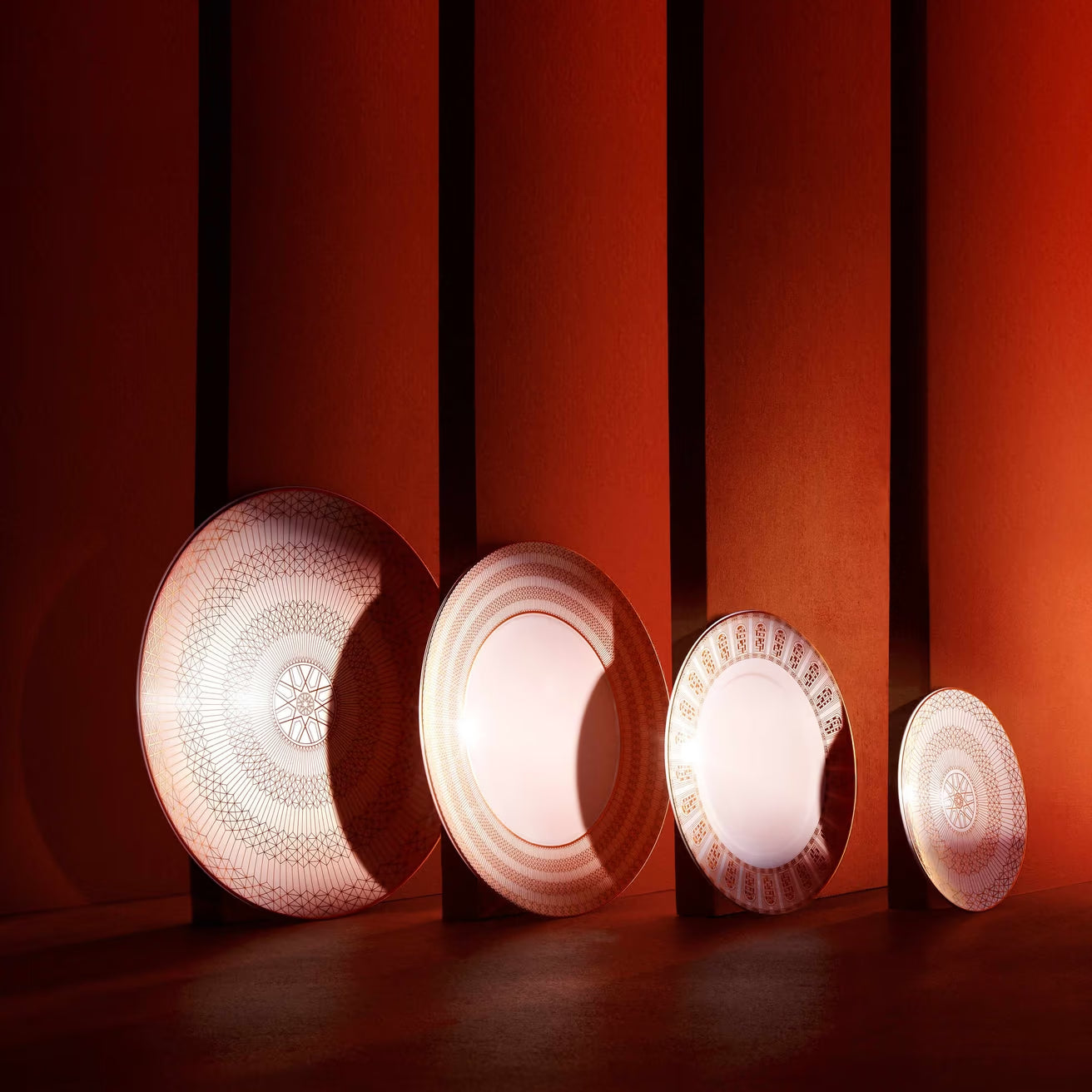 Arcadia Gold & Platinum Soup Bowls, Set of 2