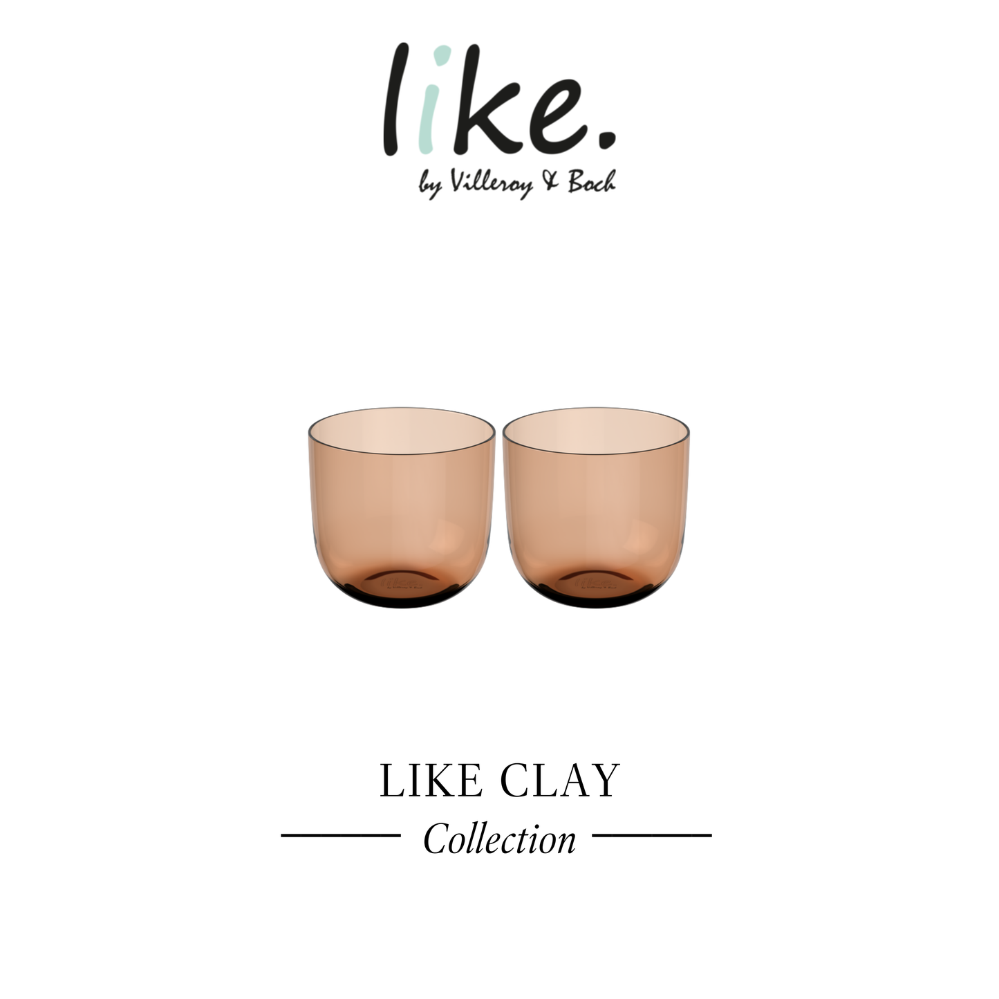 Like. Water Glasses Set of 2