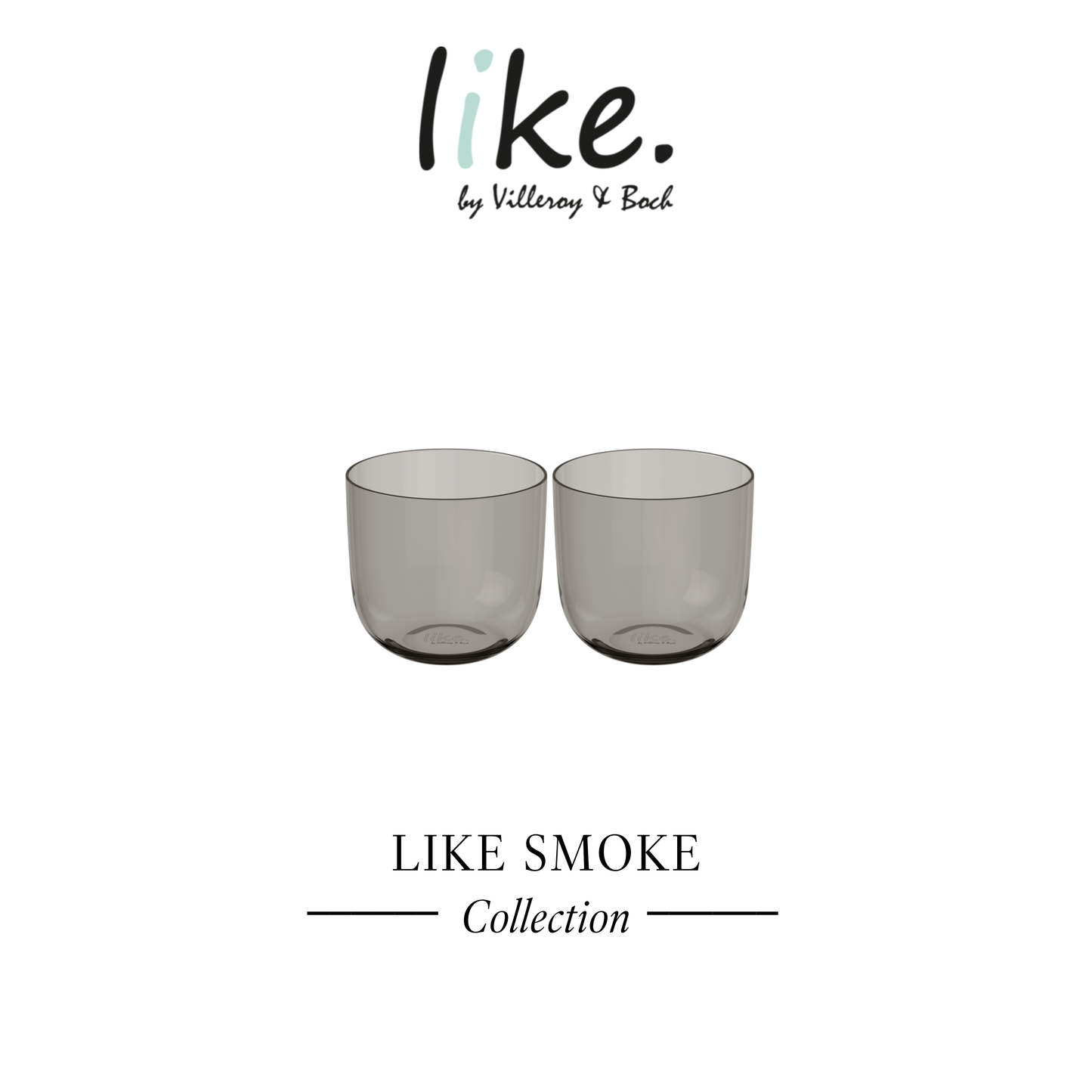 Like. Water Glasses Set of 2