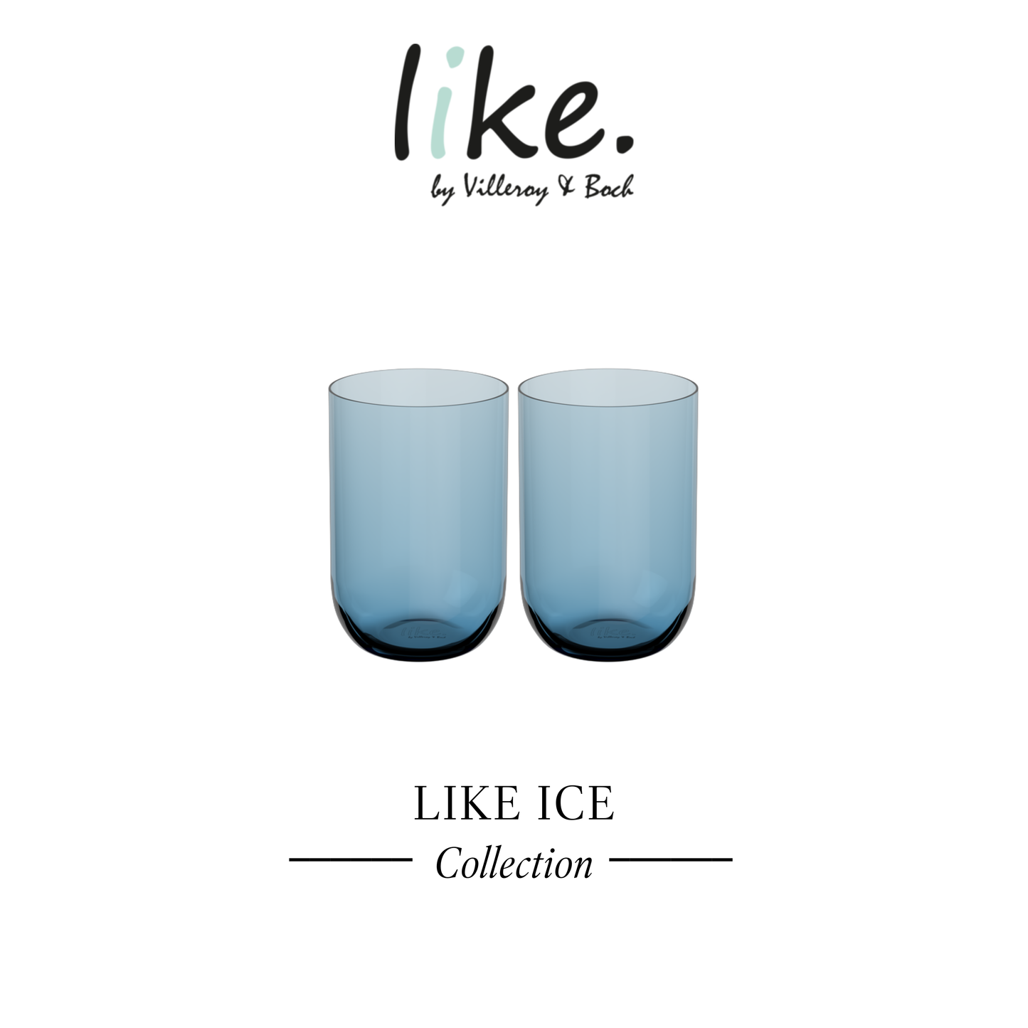 Like. Long Drink Glasses, Set of 2