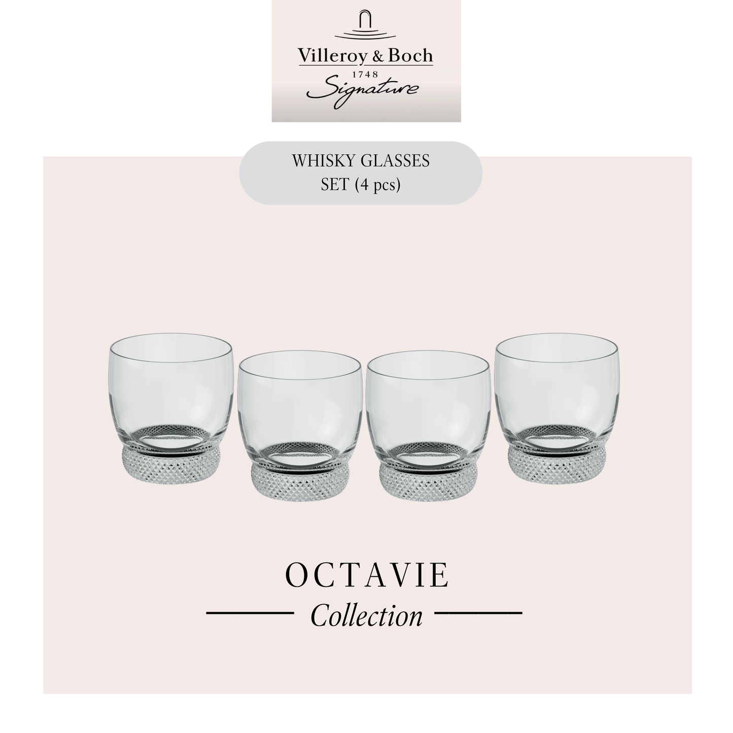 Octavie Whiskey glass  x4