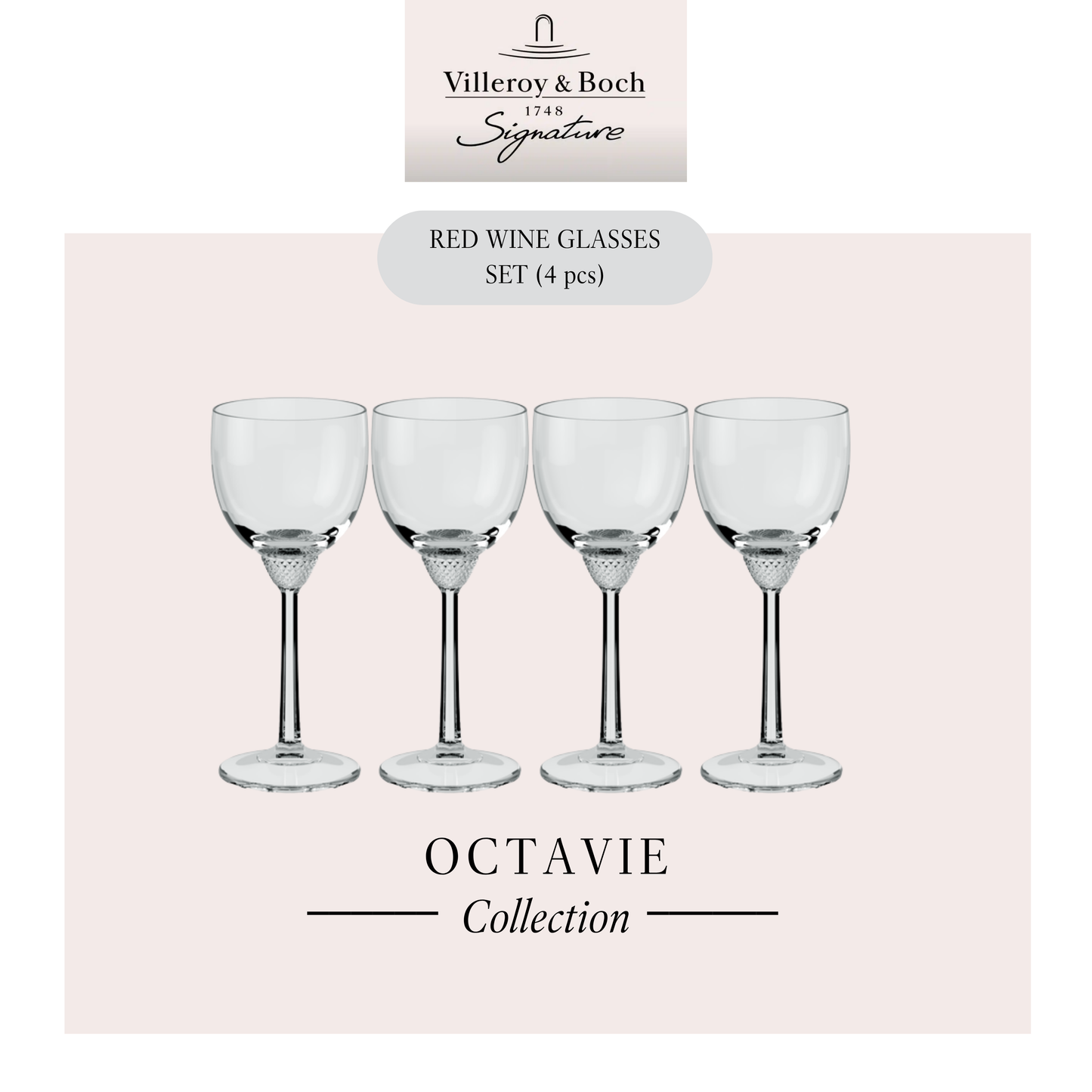 Octavie Red Wine glass x4