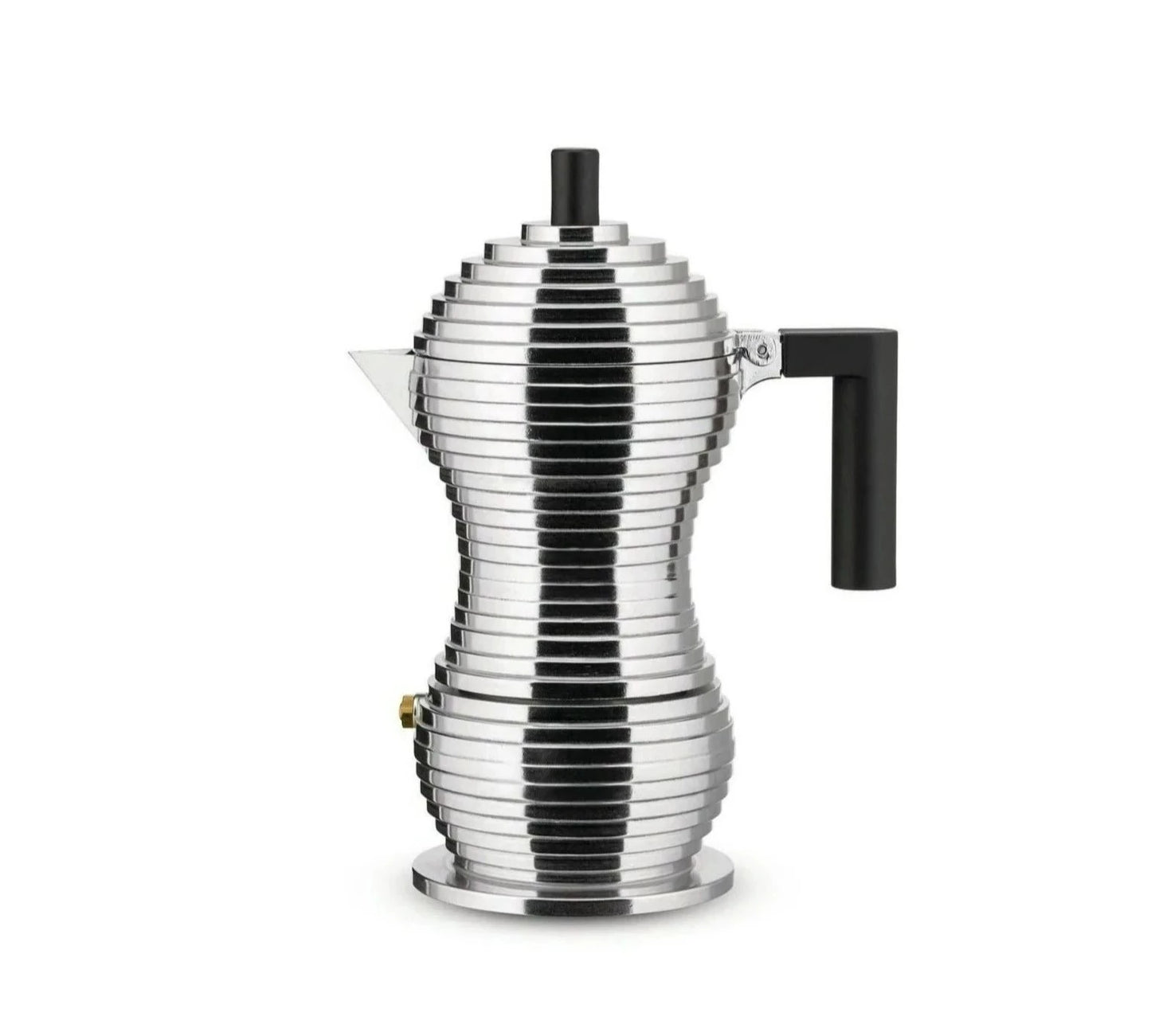 Pulcina Stove Top Espresso 3 Cup Coffee Maker, Black