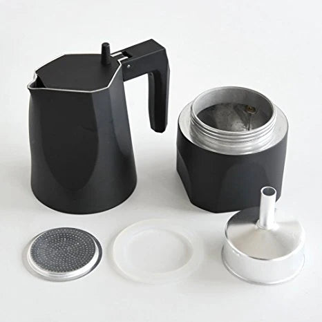 Ossidiana Espresso coffee maker, 3cups black