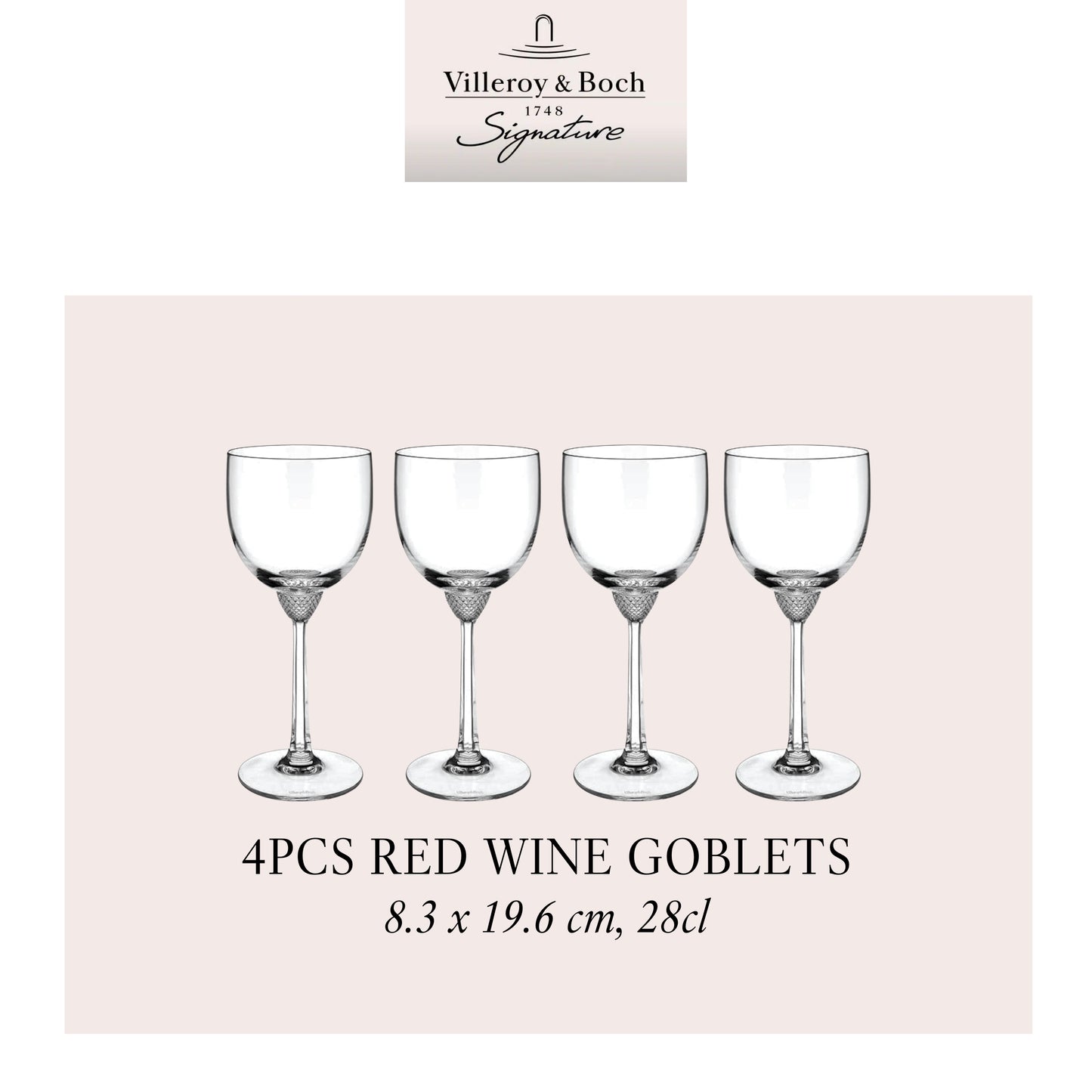 Octavie Red Wine glass x4