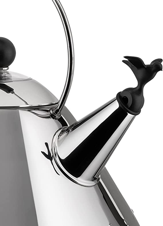 Kettle with bird-shaped whistle