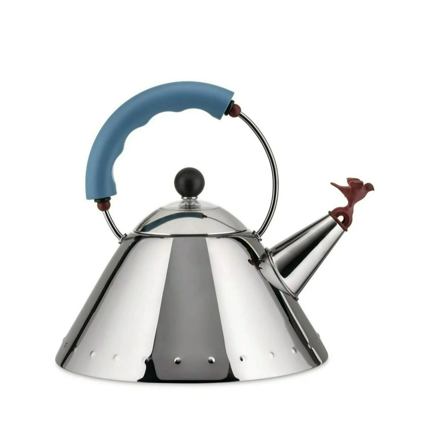 Kettle w/ Small Bird-shaped Whistle, Blue