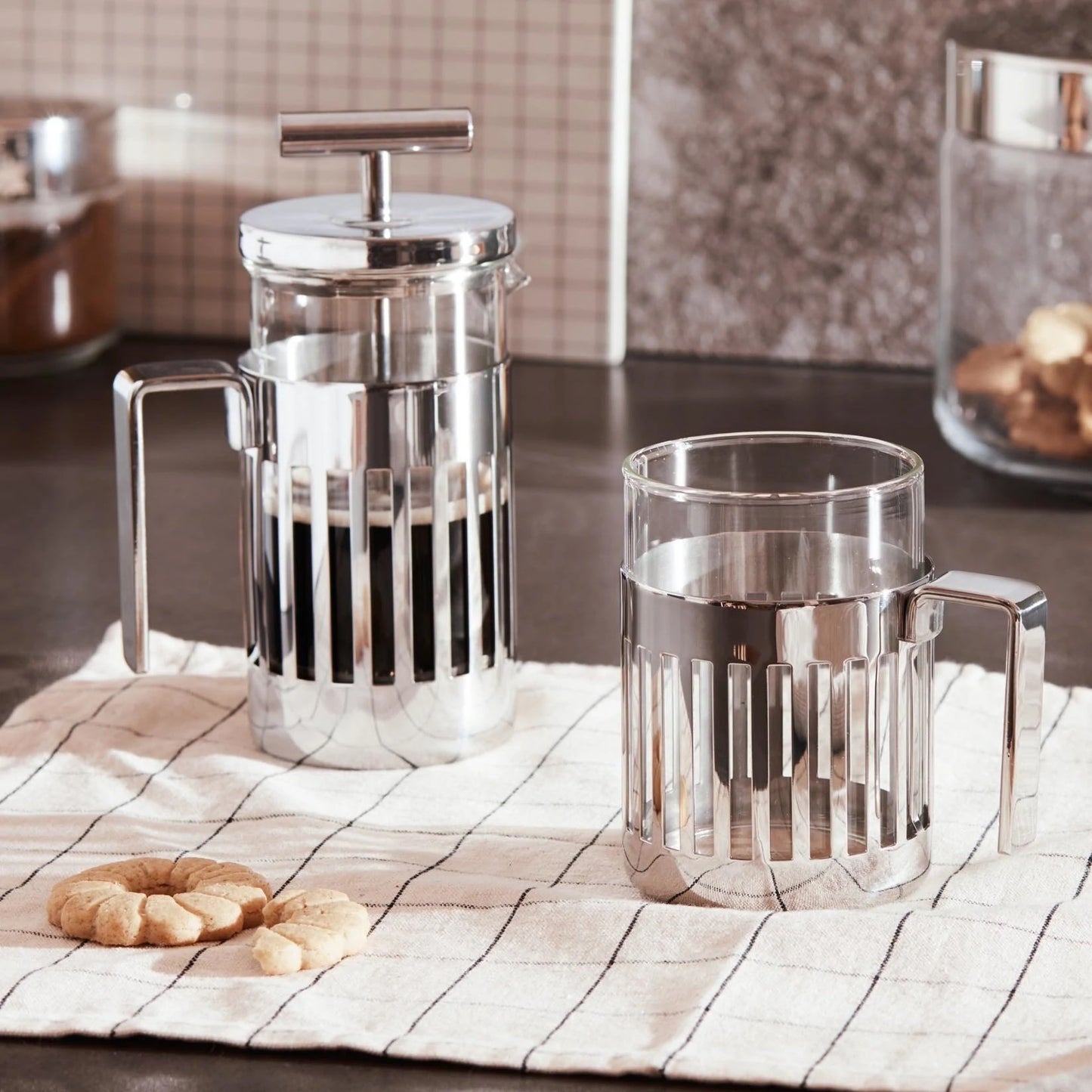 Alessi Press Filter Coffee Maker, 8 Cups