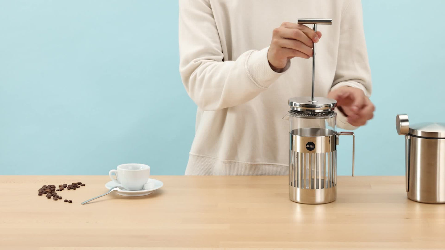 Alessi Press Filter Coffee Maker, 8 Cups
