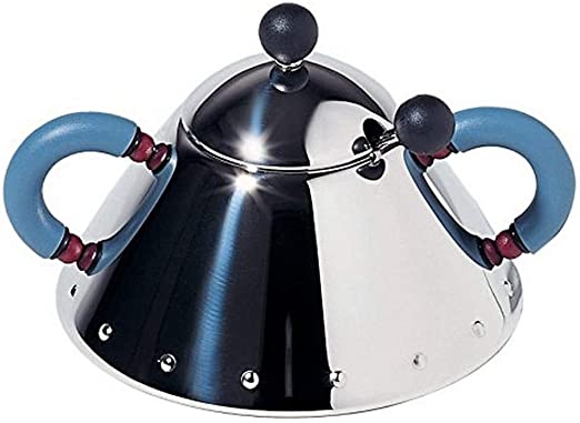 Sugar Bowl and Spoon, Blue