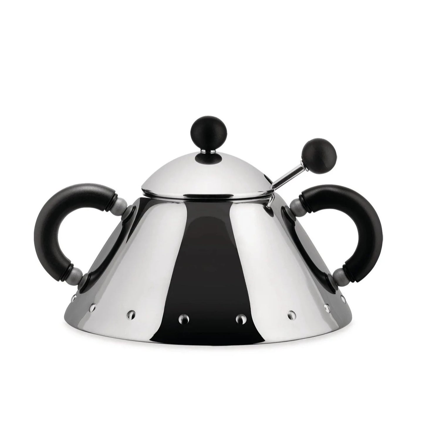 Sugar Bowl and Spoon, Black