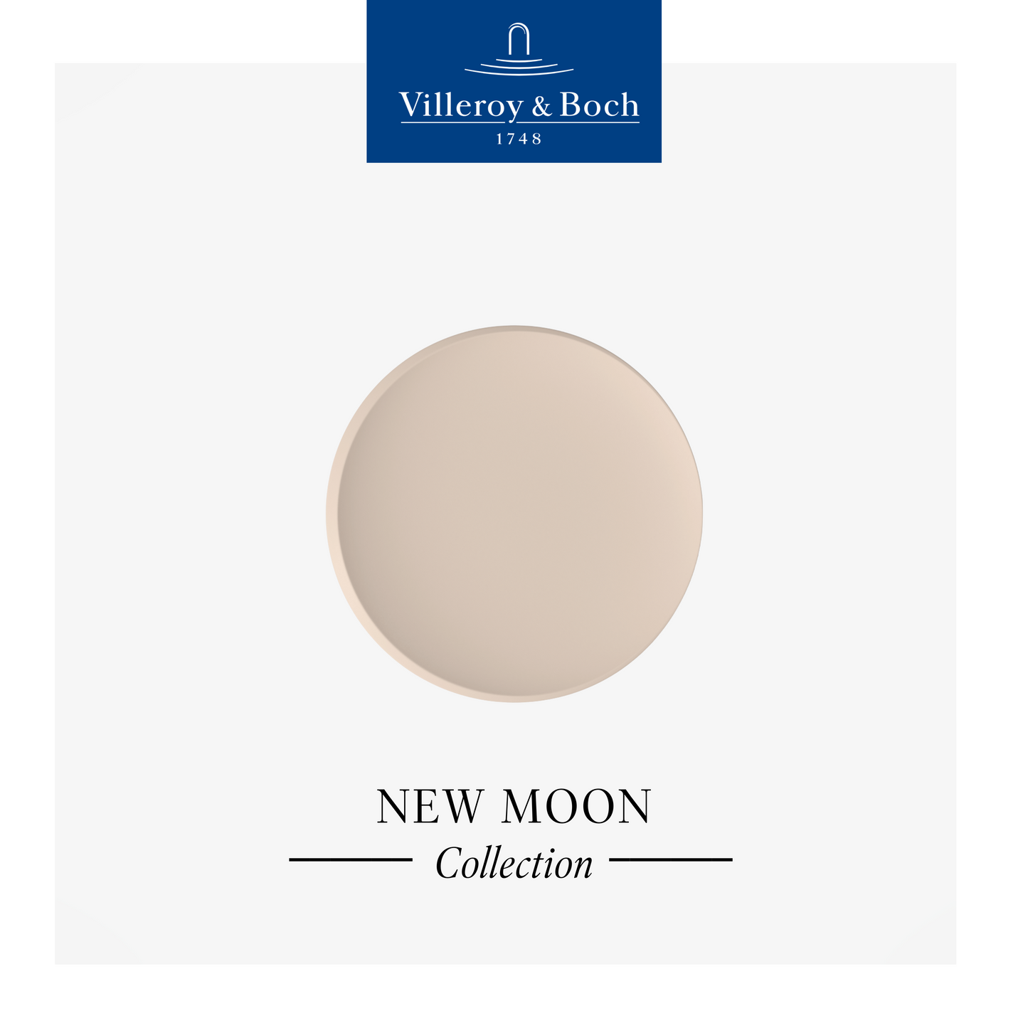 NewMoon Beige Salad Plate, 24cm