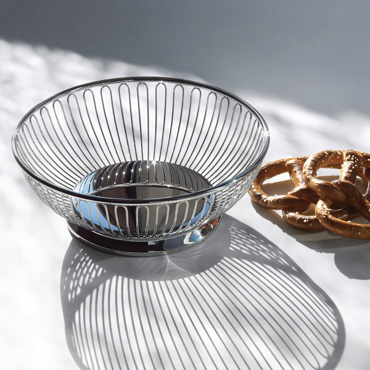Round Wire Design Basket, 15cm
