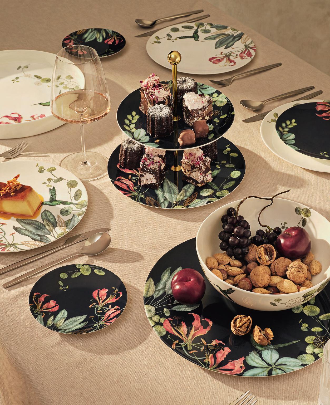 Avarua Coffee/Tea Set w/ Tray Stand & Decorative Tray