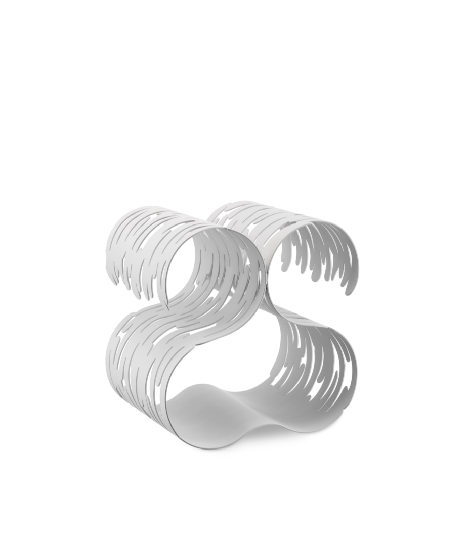 Barkcellar Bottle Rack Steel, White