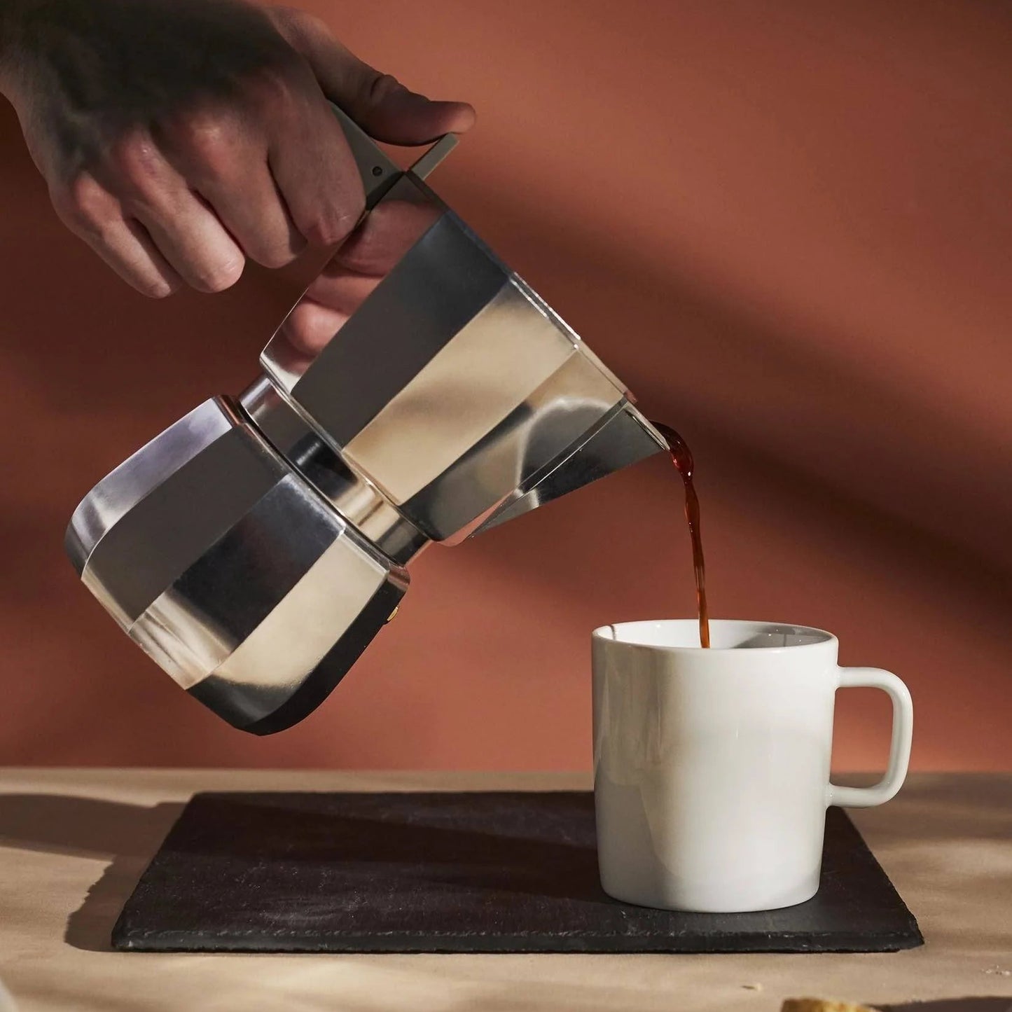Moka Espresso Coffee Maker Induction, 9 cups