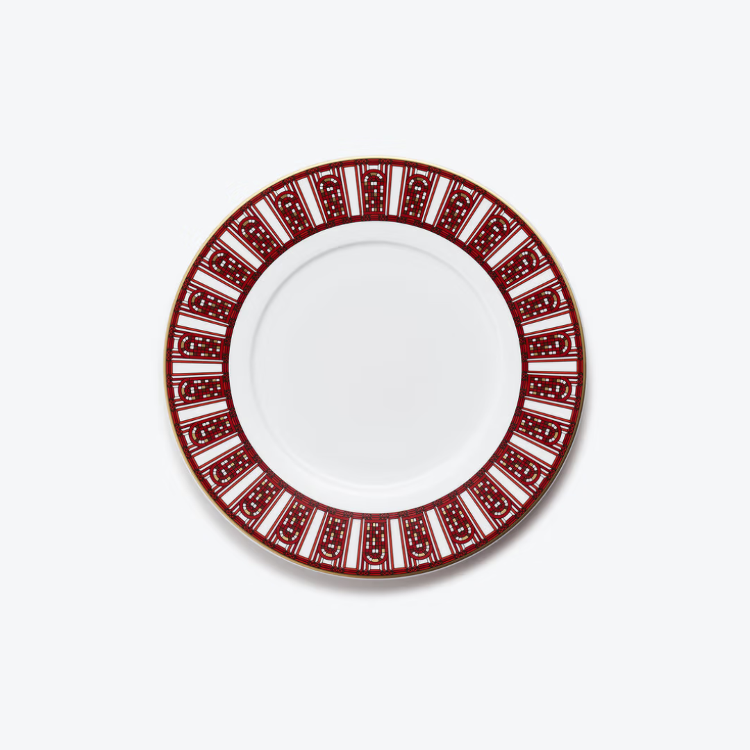 Arcadia Red Dessert Plate, Set of 2