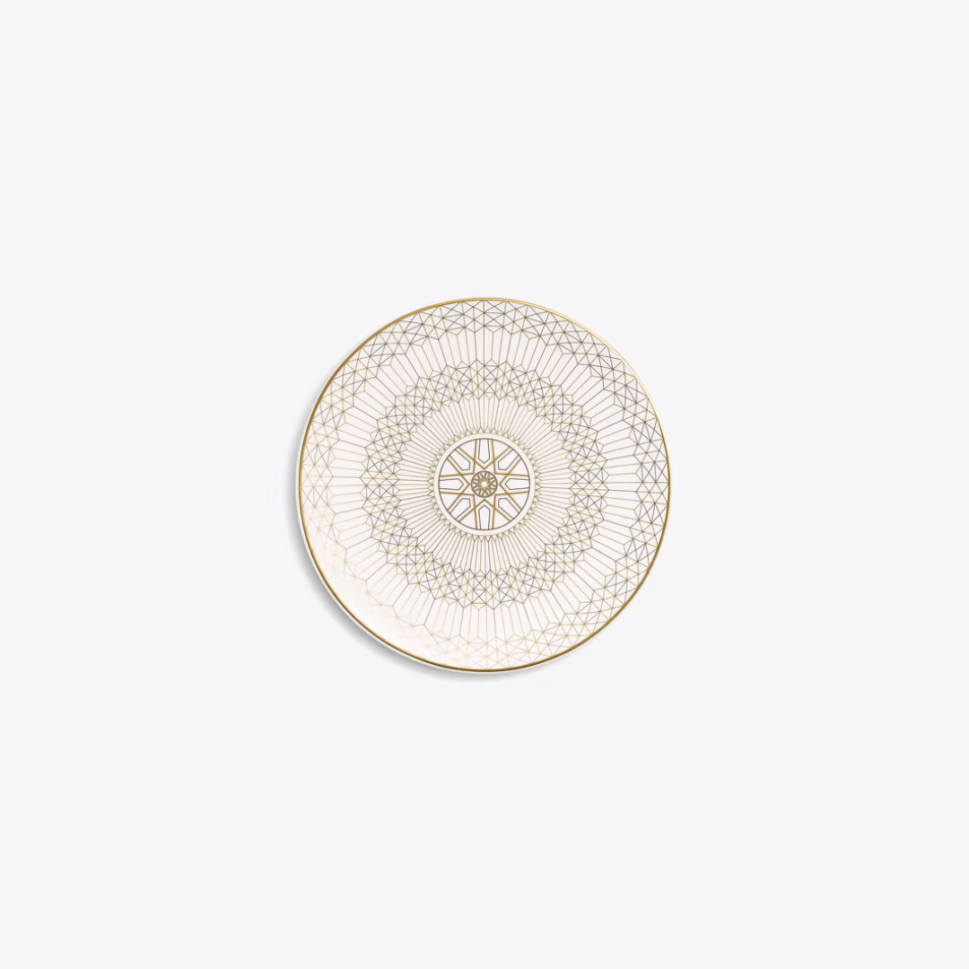 Arcadia Gold & Platinum Bread Plate