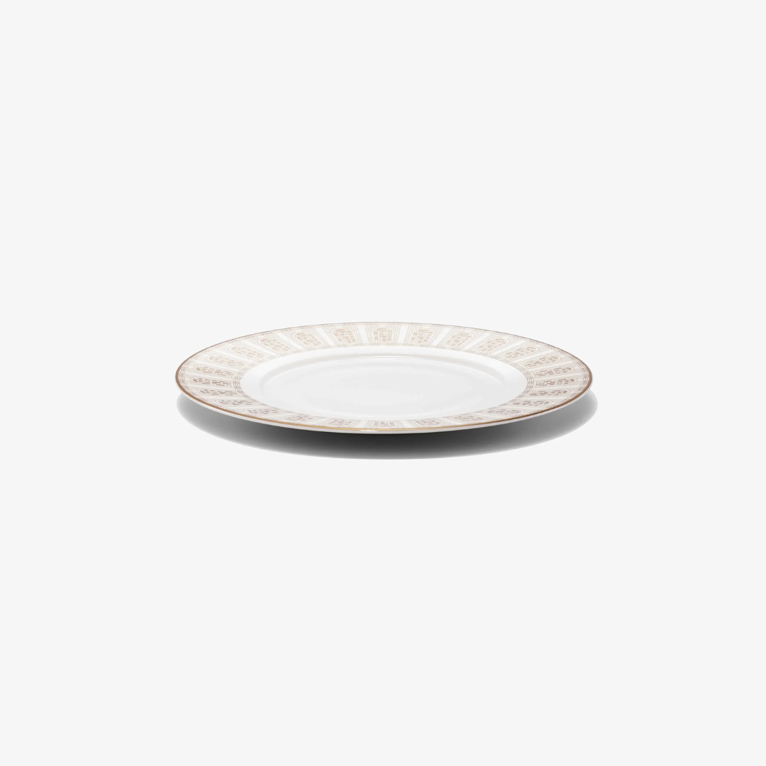 Arcadia Gold & Platinum Dessert Plate, Set of 2