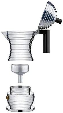Pulcina Espresso 3 cups Coffee Maker Induction, Red