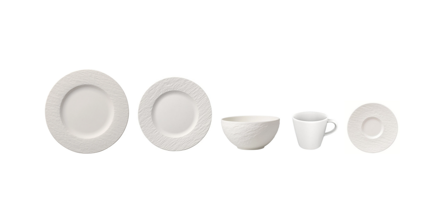 Manufacture Rock Blanc 4 Piece Dinnerware Set
